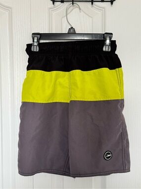 Speedo Boys Swim Shorts Size M 7/8 Color Block